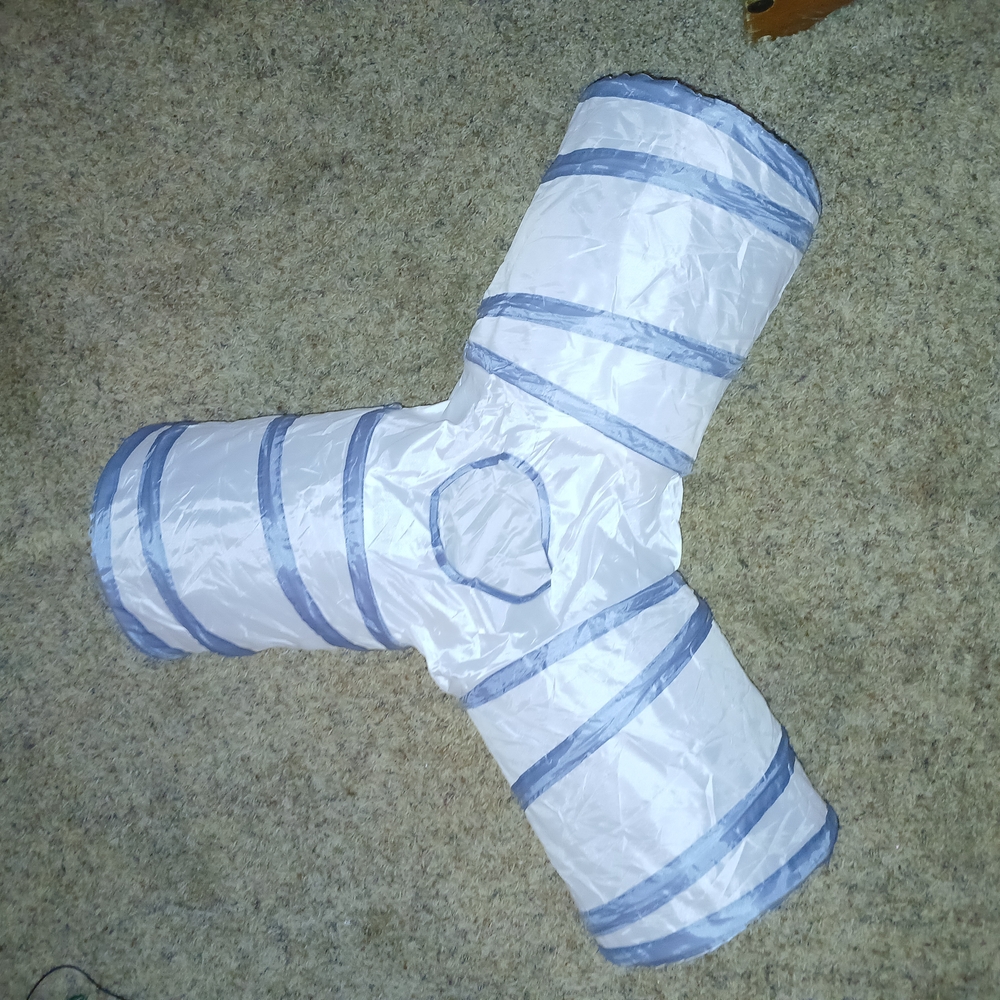White and Blue Pet Tunnel